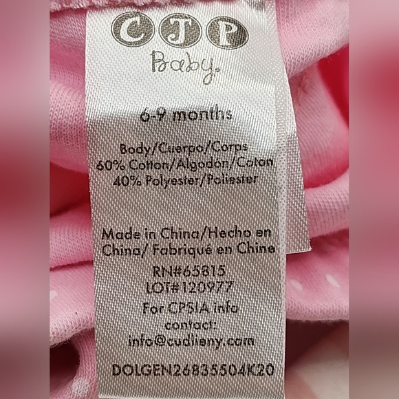 CJP Baby 3 piece set missing the cap. G 6-9 months. - Picture 5 of 15
